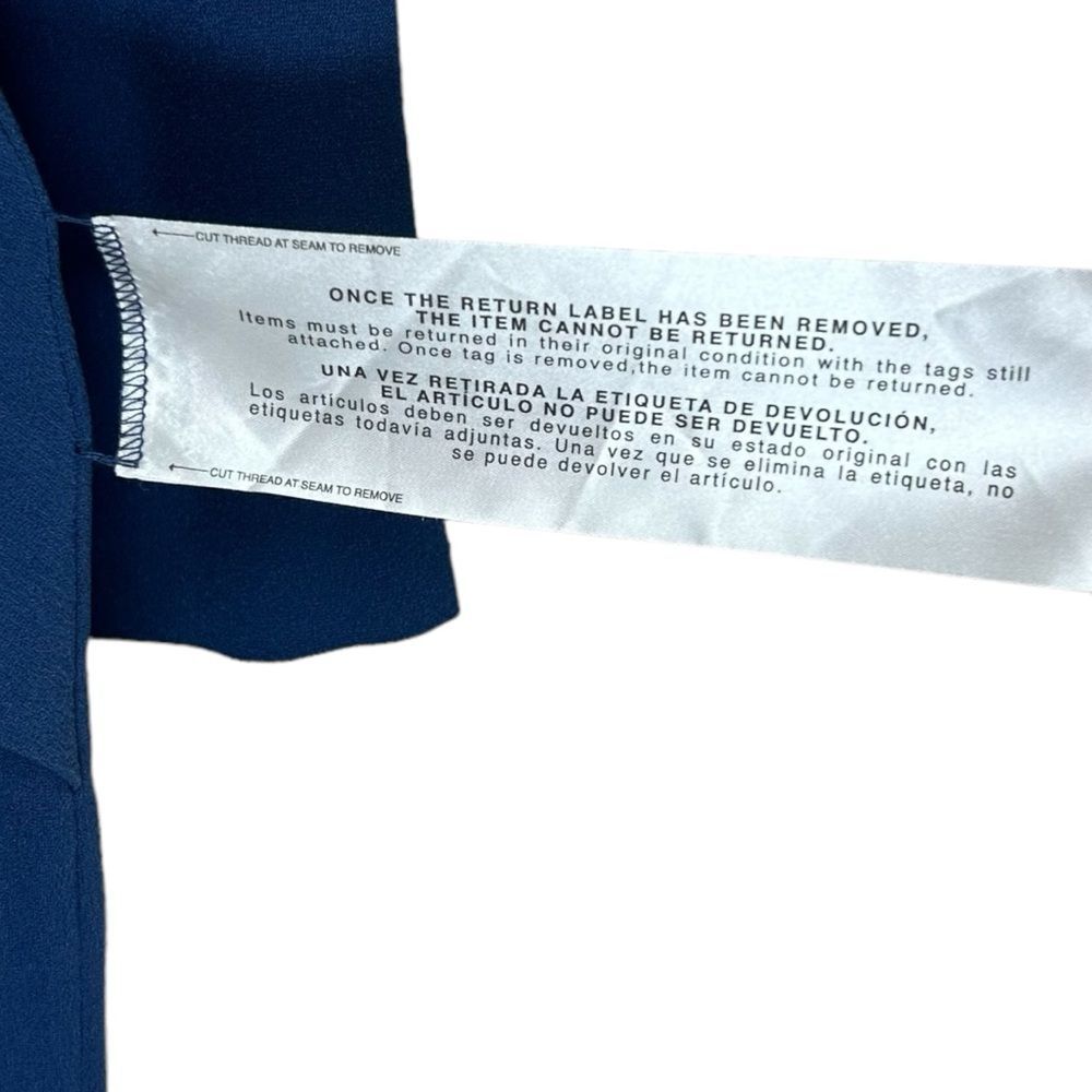 NWT Dress The Population Coby Pacific Blue Long Sleeve Twist Cut Out Dress Small - Picture 2 of 8